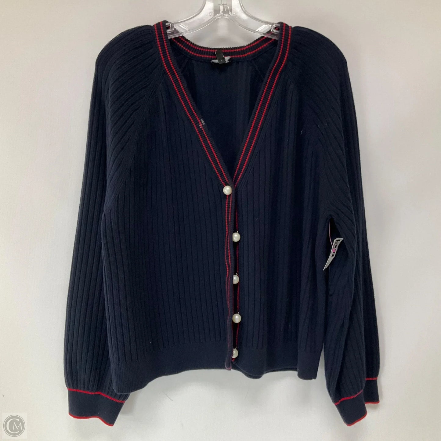 Sweater Cardigan By Talbots In Navy, Size: Xl