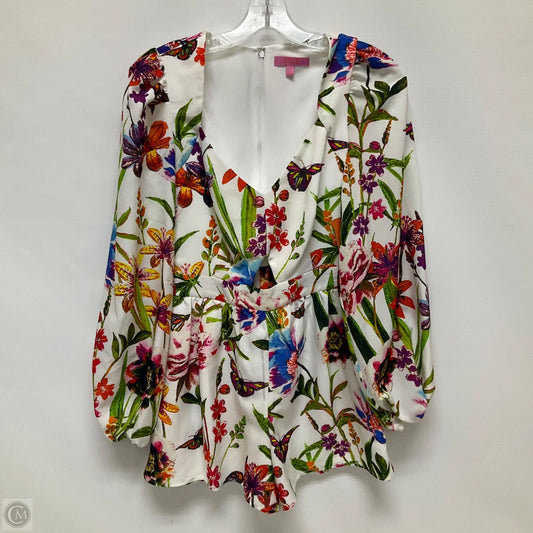 Romper By Cma In Floral Print, Size: 2