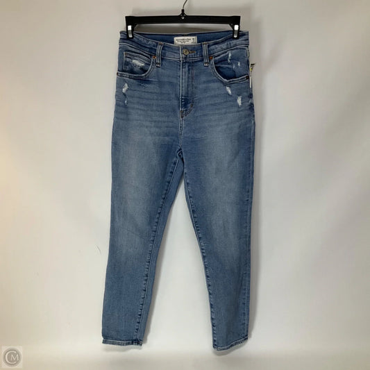 Jeans Skinny By Abercrombie And Fitch In Blue Denim, Size: 2