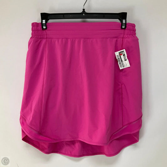 Athletic Skirt By Lululemon In Pink, Size: 8