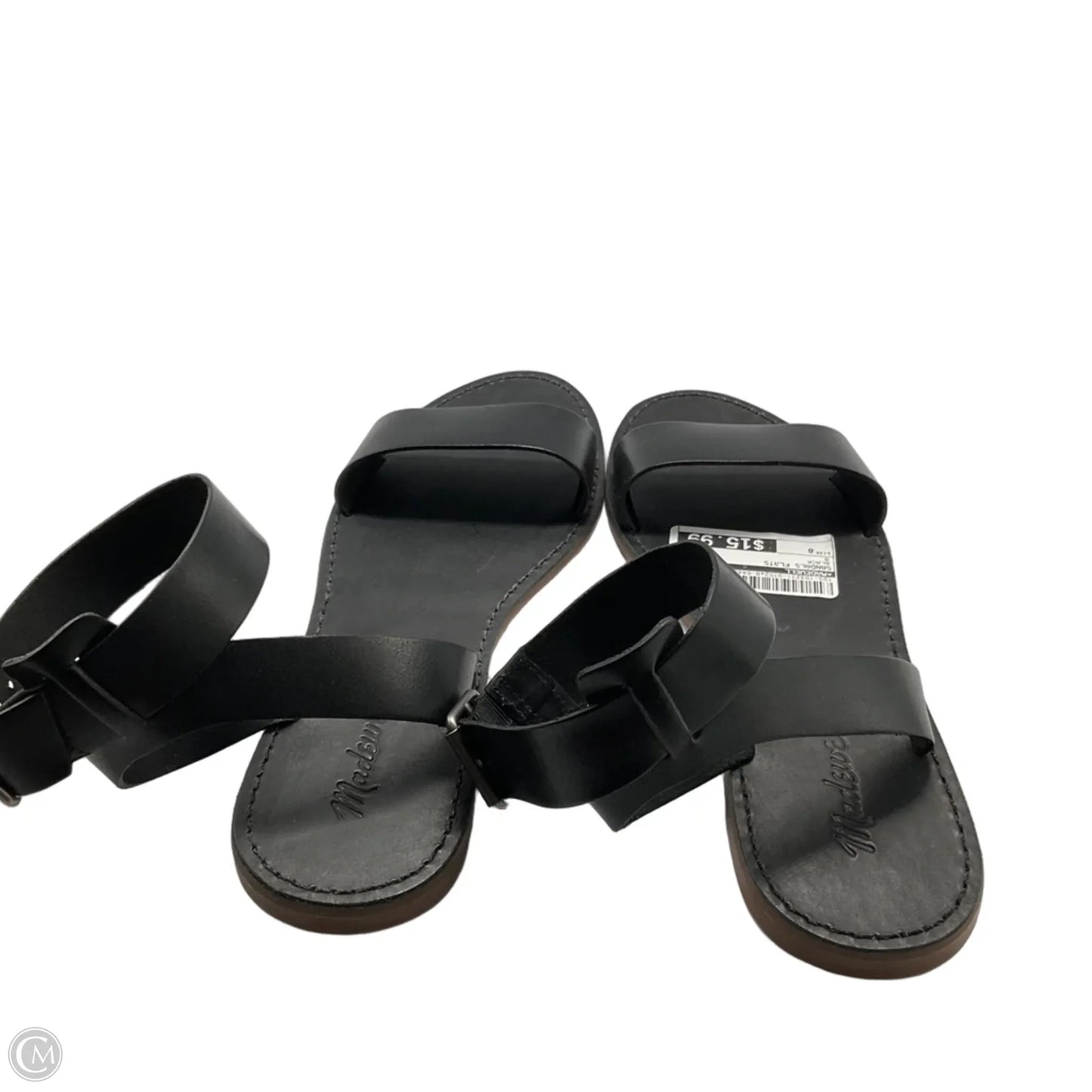 Sandals Flats By Madewell In Black, Size: 8