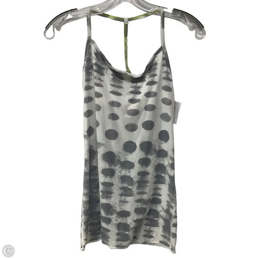 Athletic Tank Top By Lululemon In Grey & White, Size: 6