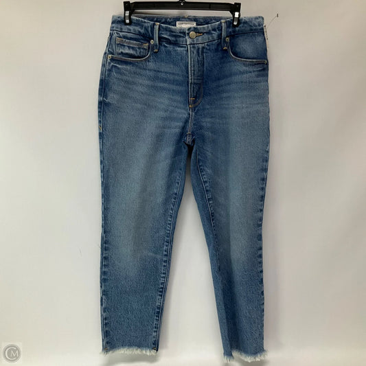 Jeans Straight By Good American In Blue, Size: 2