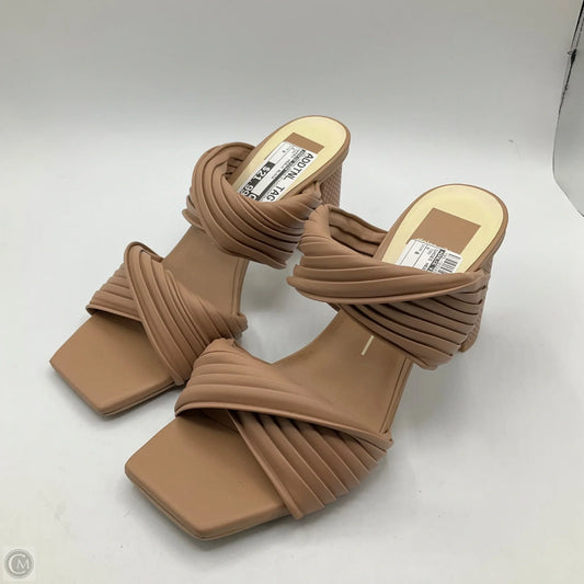 Shoes Heels Block By Dolce Vita In Tan, Size: 8