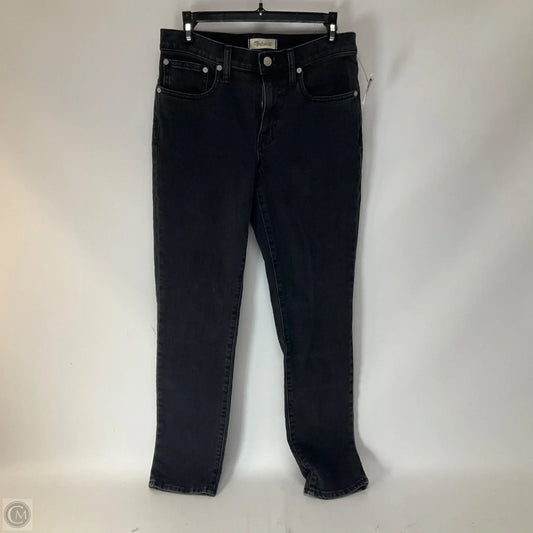 Jeans Straight By Madewell In Black Denim, Size: 0