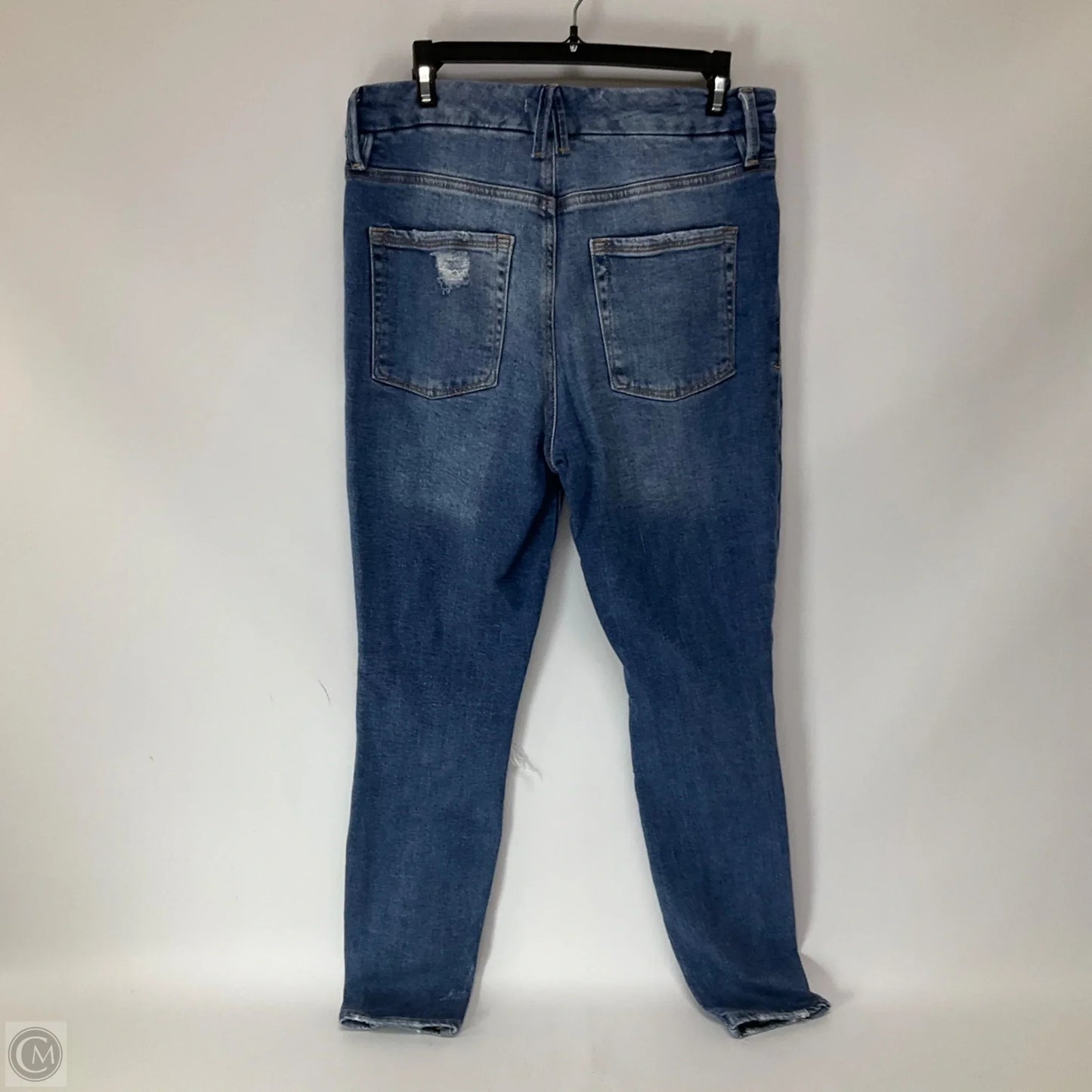 Jeans Skinny By Good American In Blue Denim, Size: 8
