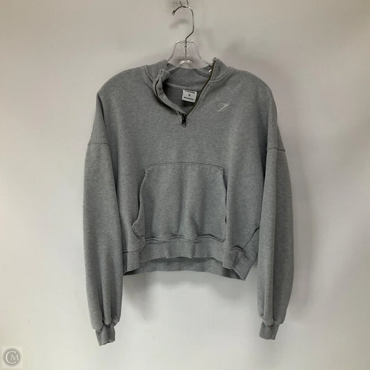 Athletic Sweatshirt Collar By Gym Shark In Grey, Size: Xs