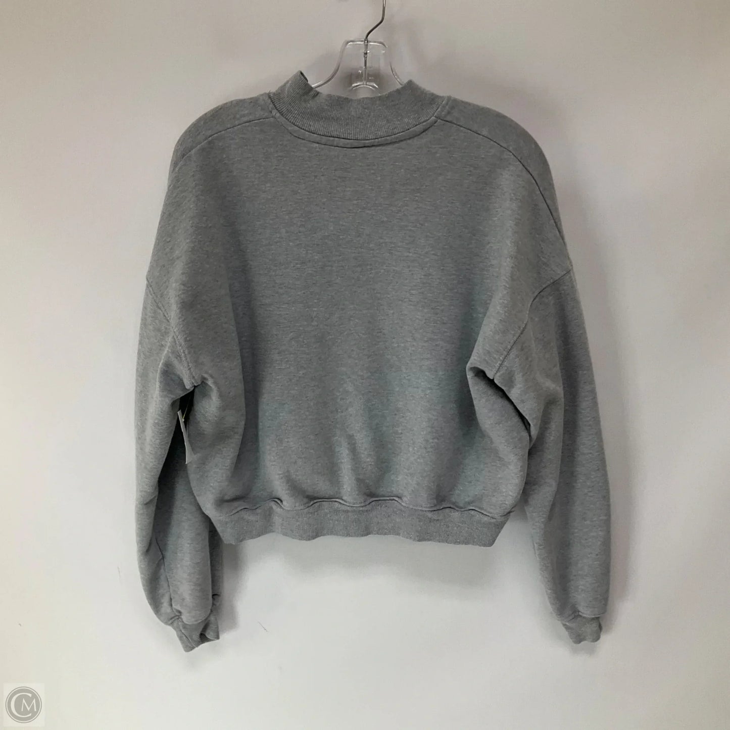 Athletic Sweatshirt Collar By Gym Shark In Grey, Size: Xs