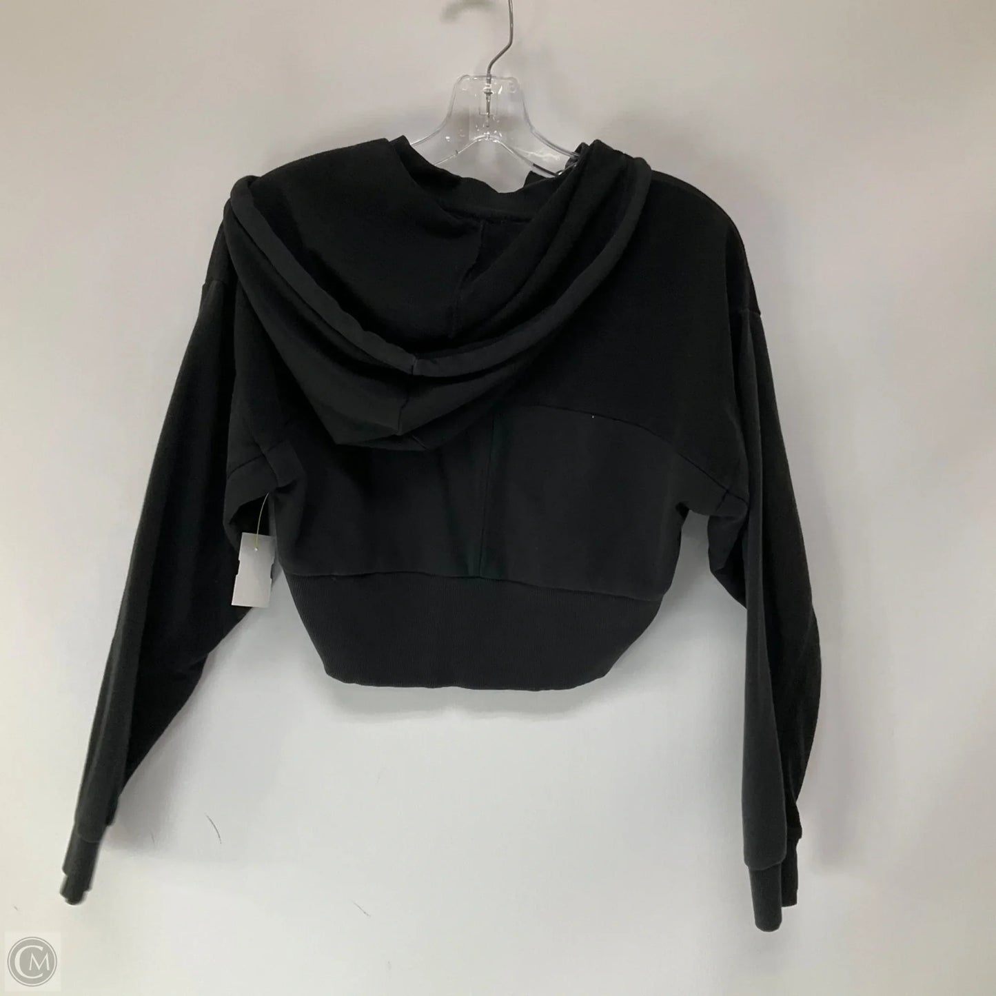 Athletic Top Long Sleeve Hoodie By Gym Shark In Black, Size: S