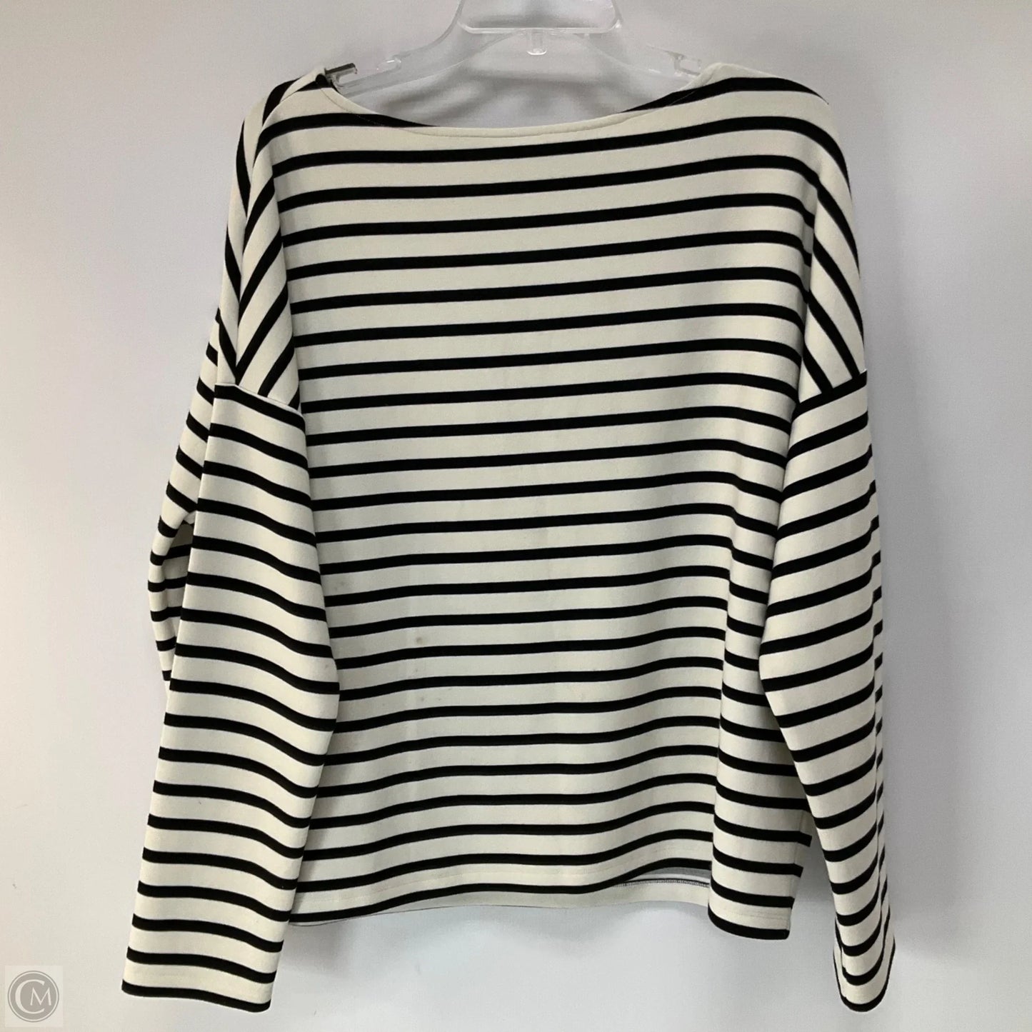Top Long Sleeve By Spanx In Striped Pattern, Size: Xl