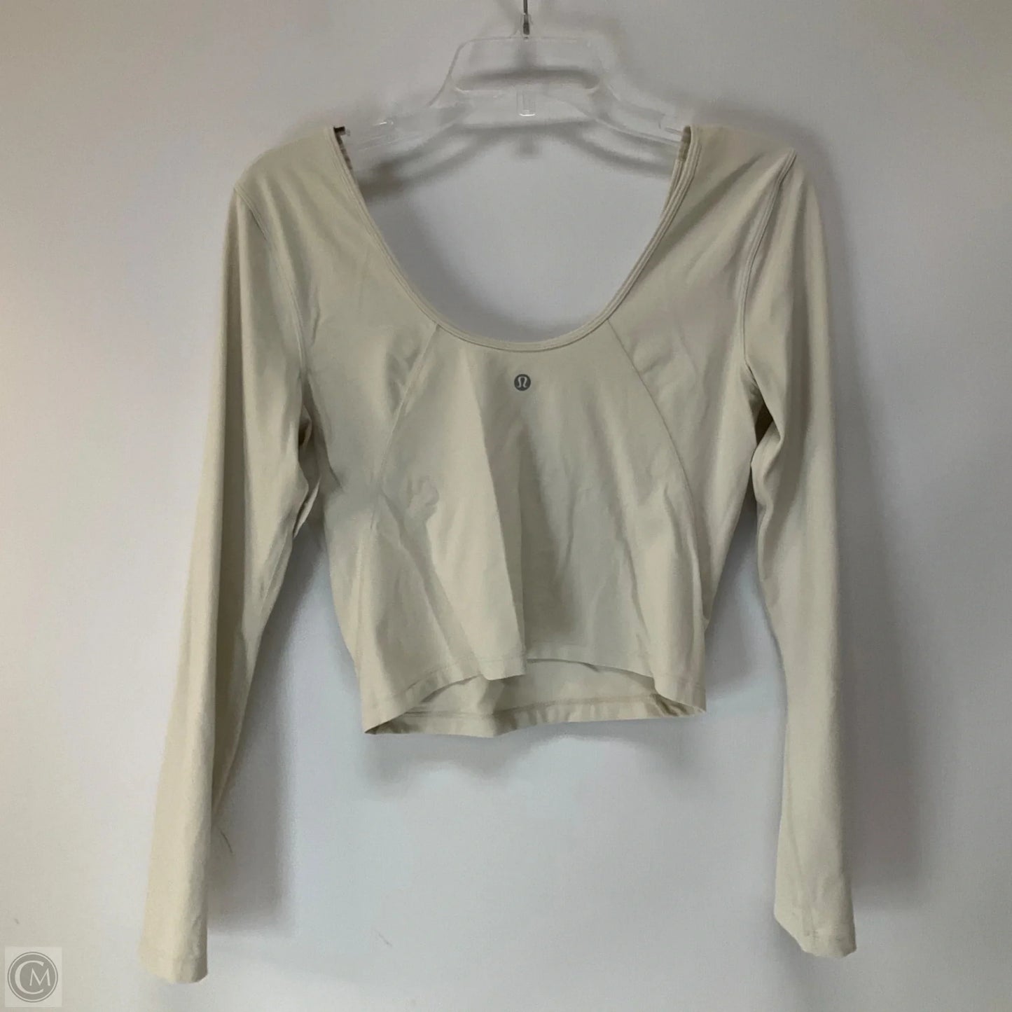 Athletic Top Long Sleeve Crewneck By Lululemon In Cream, Size: 6