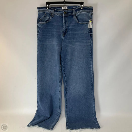 Jeans Wide Leg By Kensie In Blue Denim, Size: 12