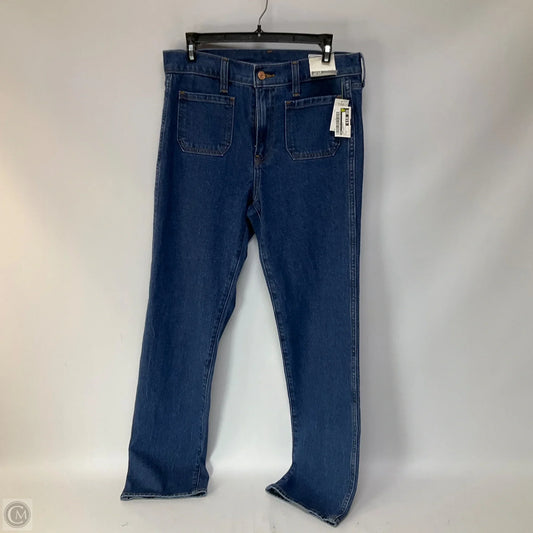 Jeans Straight By Gap In Blue Denim, Size: 8