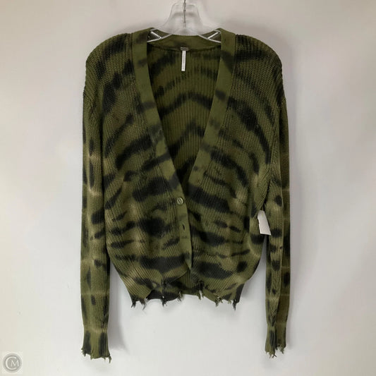 Sweater Cardigan By Young Fabulous & Broke In Camouflage Print, Size: S