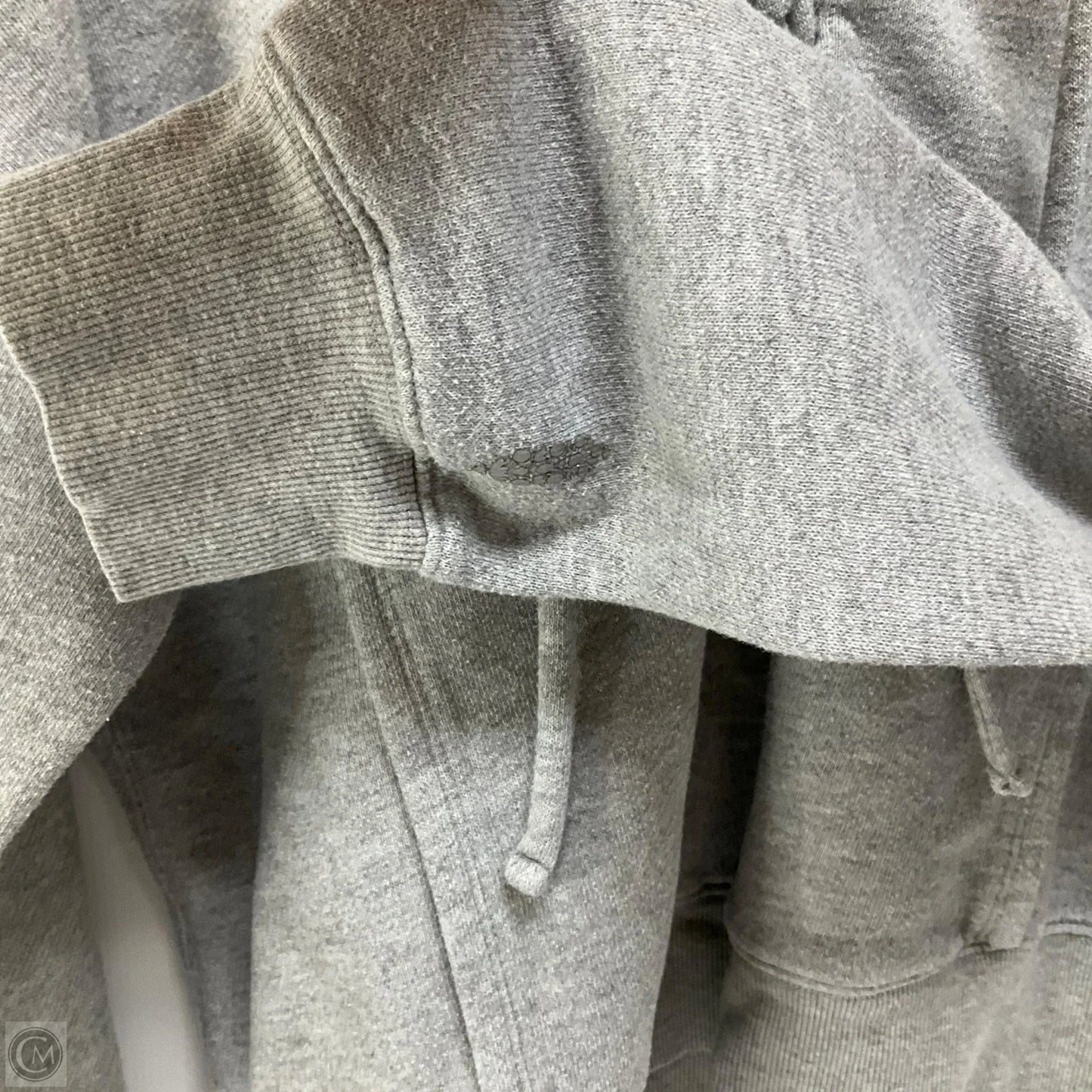 Sweatshirt Hoodie By Free People In Grey, Size: L