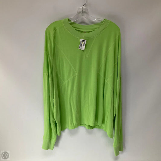 Top Long Sleeve By Free People In Green, Size: M