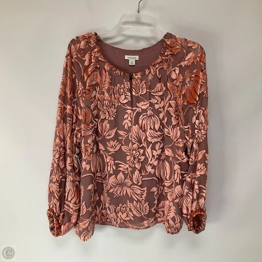 Top Long Sleeve By Sundance In Mauve, Size: M