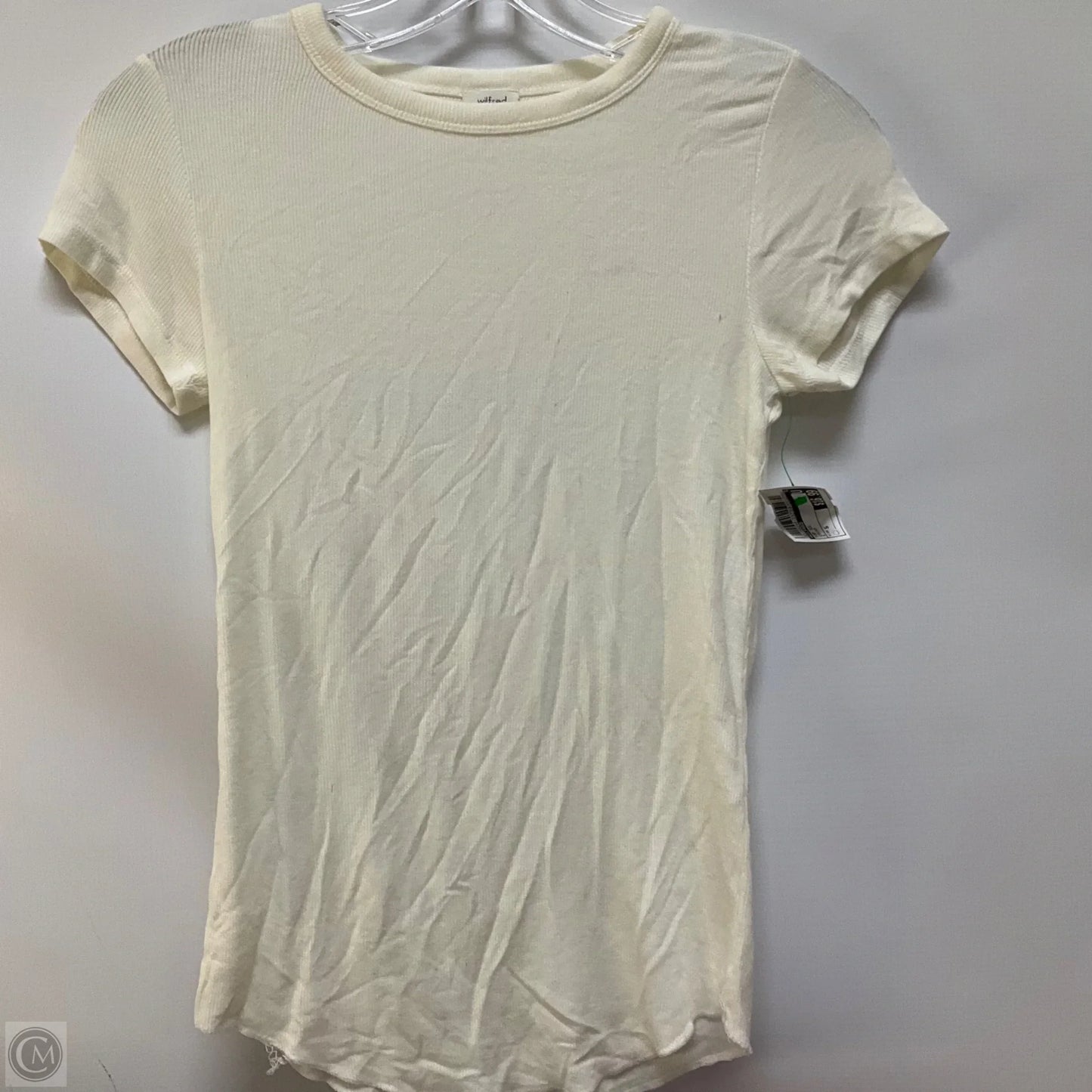 Top Short Sleeve By Wilfred In Cream, Size: S