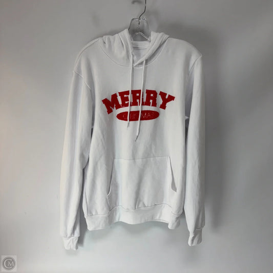 Sweatshirt Hoodie By Bella + Canvas In White, Size: M