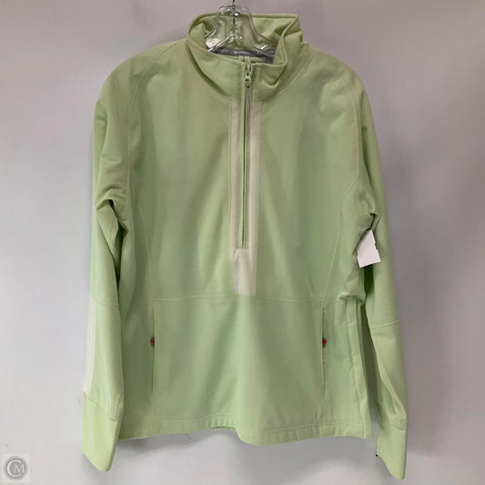 Jacket Windbreaker By Clothes Mentor In Green, Size: L