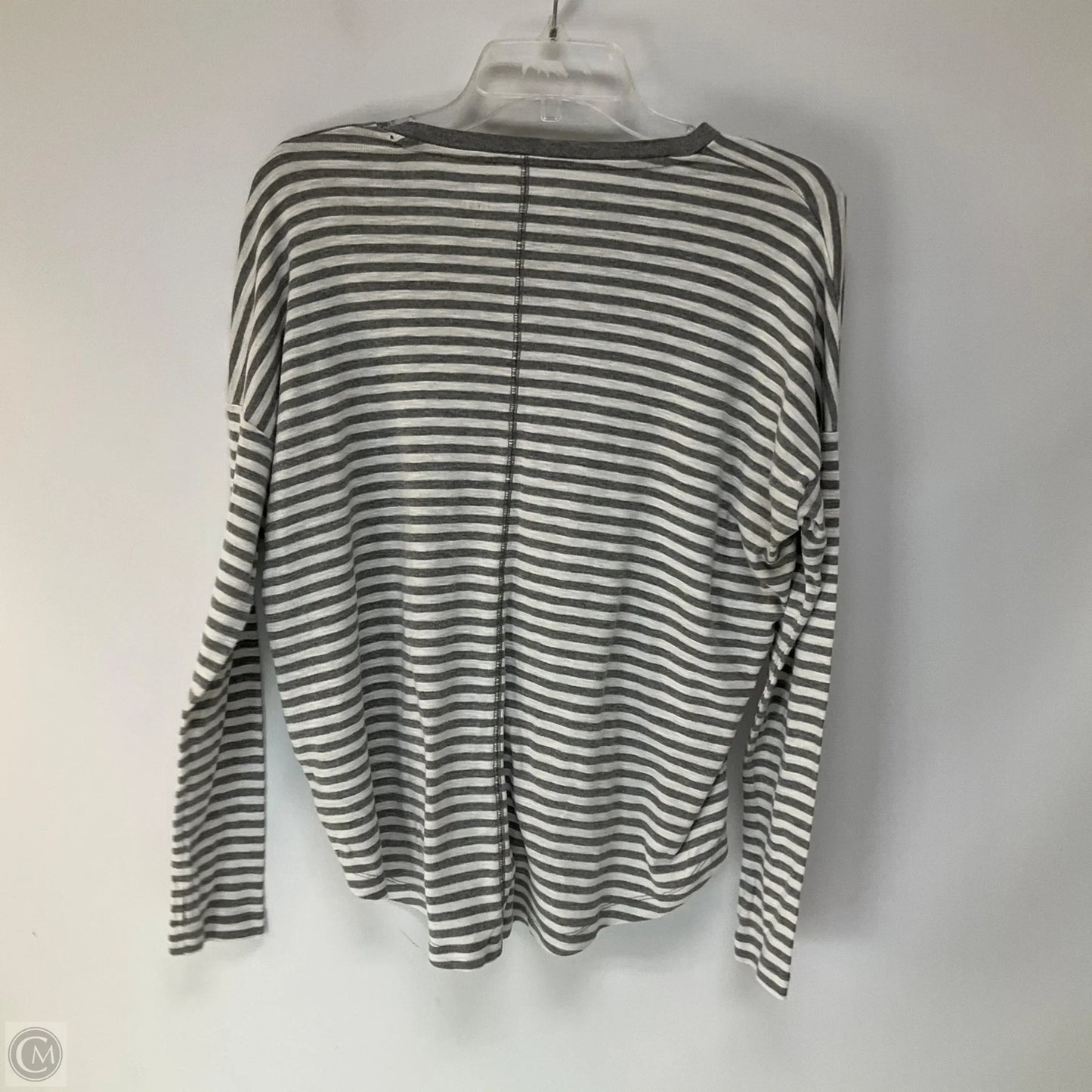 Top Long Sleeve By Aerie In Striped Pattern, Size: M