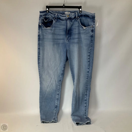 Jeans Skinny By Good American In Blue Denim, Size: 20