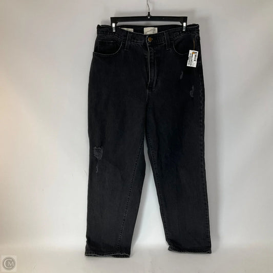 Jeans Straight By Universal Thread In Black Denim, Size: 10