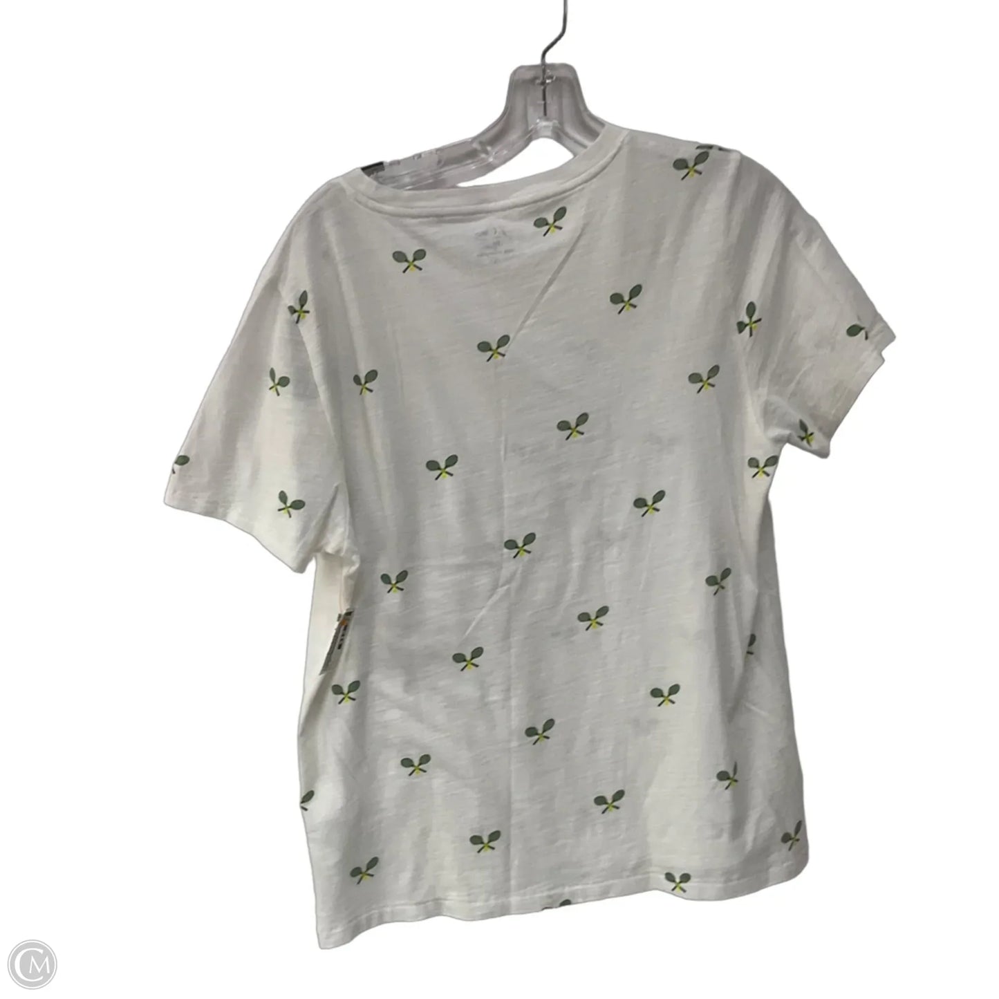 Top Short Sleeve By J. Crew In White, Size: L