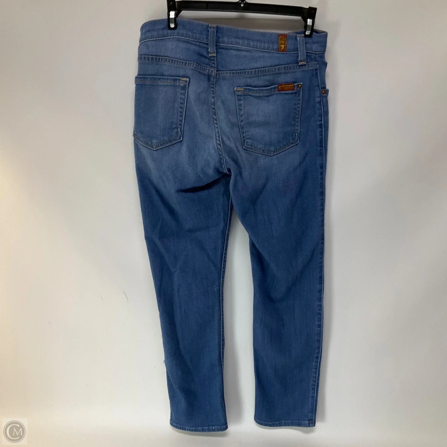 Jeans Skinny By 7 For All Mankind In Blue Denim, Size: 2