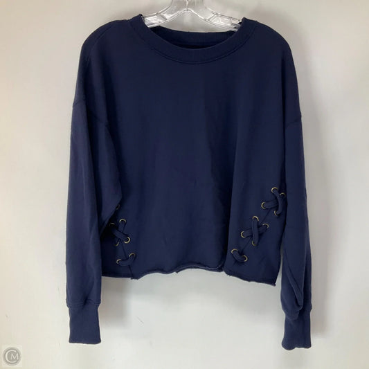Top Long Sleeve By Aerie In Navy, Size: M