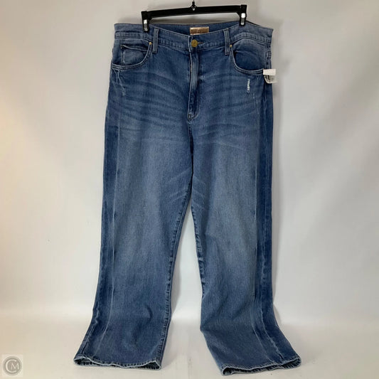Jeans Wide Leg By Kut In Blue Denim, Size: 14