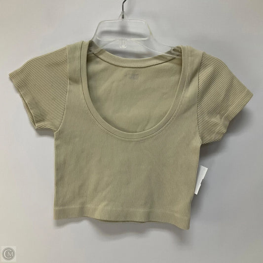 Top Short Sleeve By Aerie In Beige, Size: S