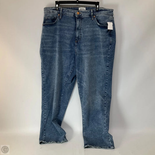 Jeans Straight By Sonoma In Blue Denim, Size: 16