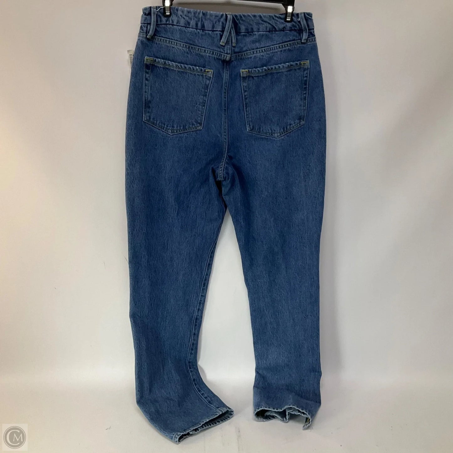 Jeans Straight By Good American In Blue Denim, Size: 8