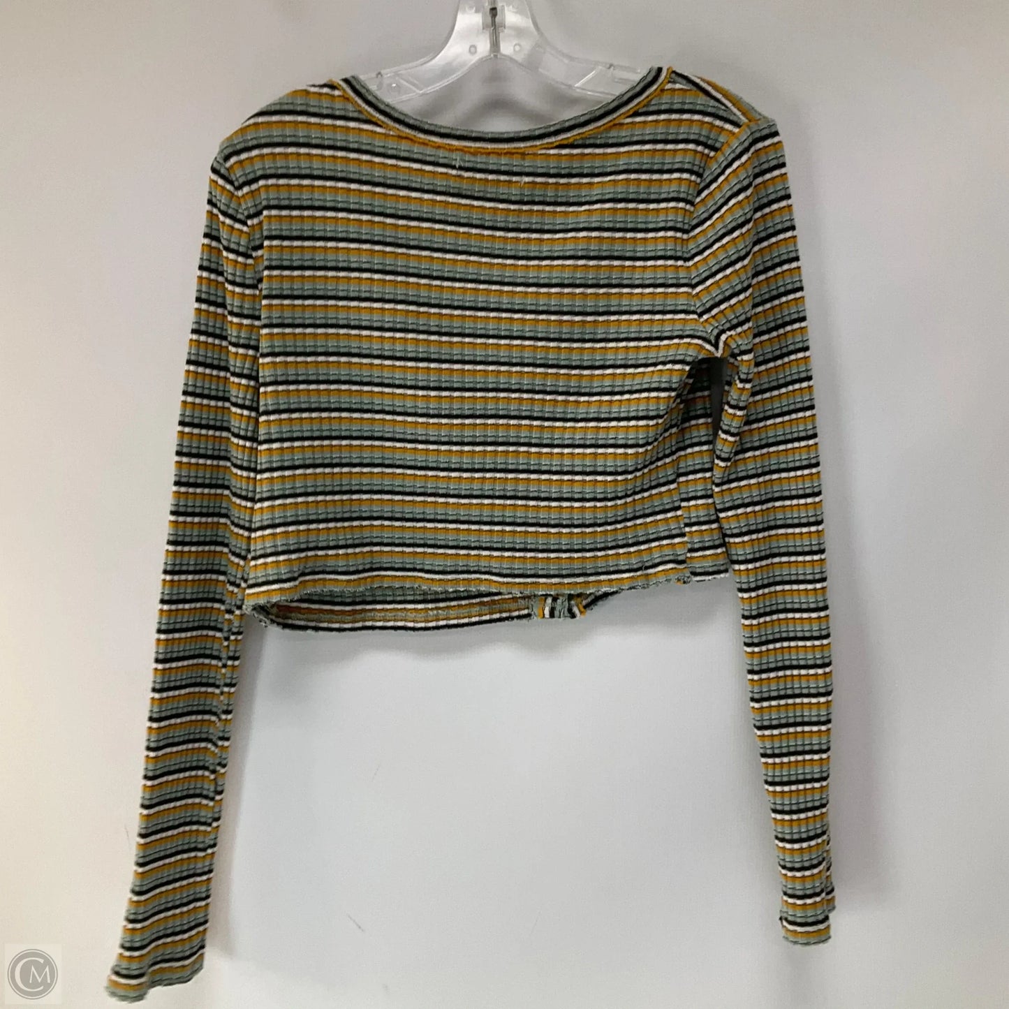 Top Long Sleeve By Urban Outfitters In Striped Pattern, Size: L