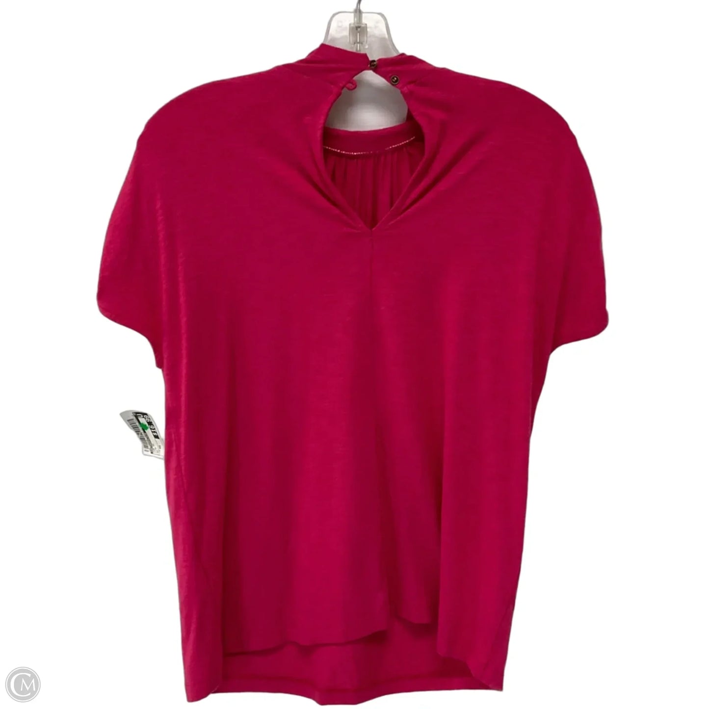 Top Short Sleeve By Anthropologie In Pink, Size: Xs