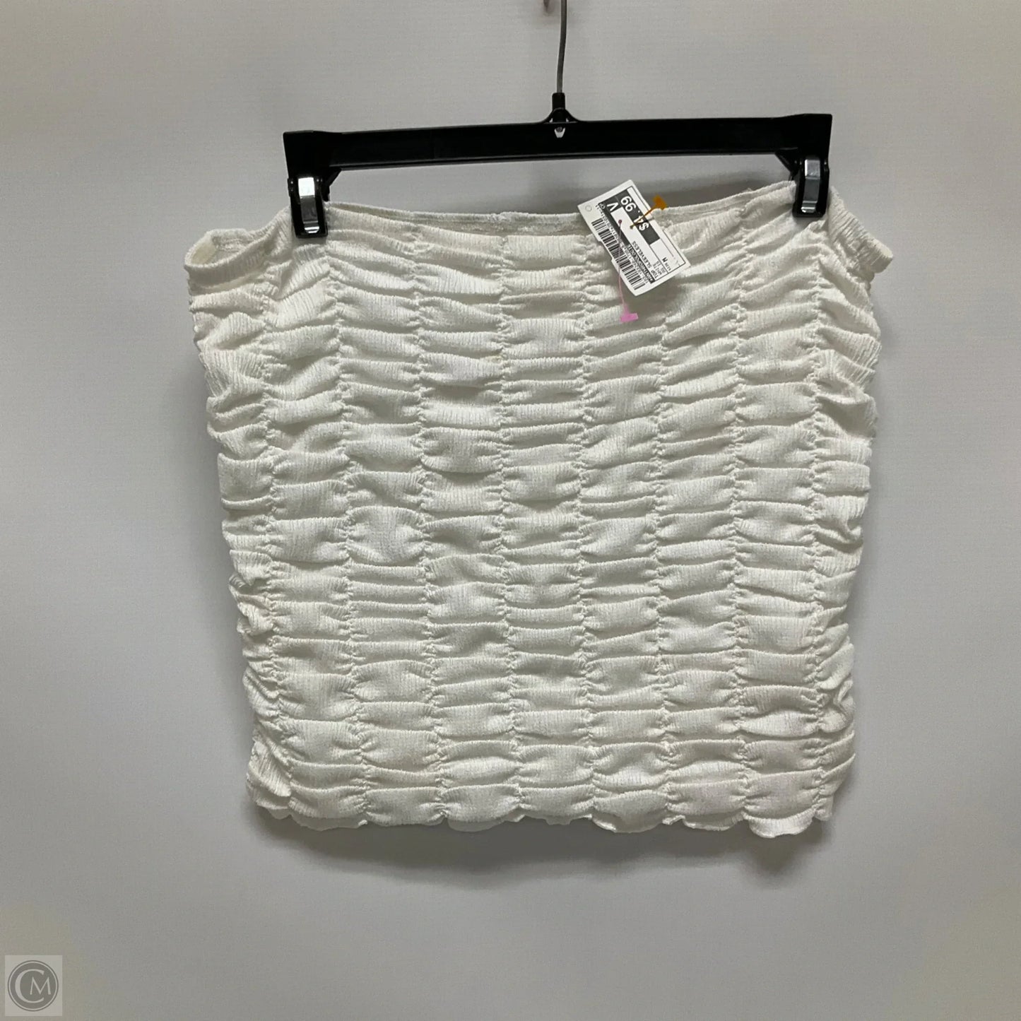Top Sleeveless By Anthropologie In White, Size: M