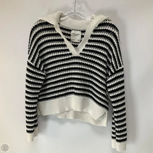 Sweater By Abercrombie And Fitch In Black & White, Size: Xs