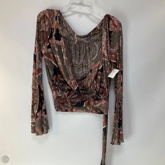 Top Long Sleeve By Free People In Multi-colored, Size: S
