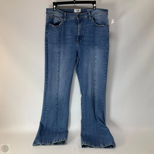 Jeans Flared By Kensie In Blue, Size: 14