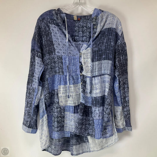 Top Long Sleeve By Pilcro In Blue, Size: Xs