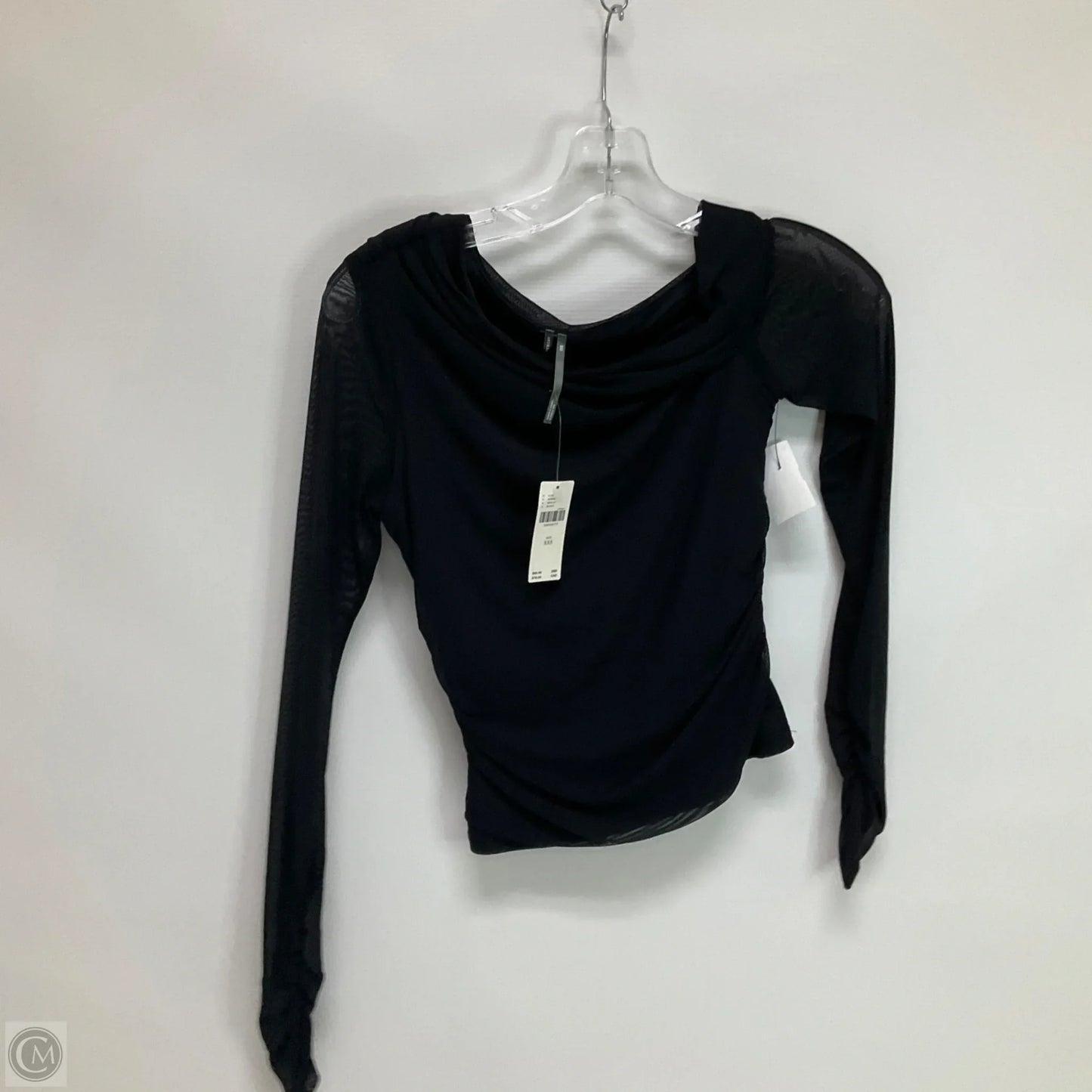 Top Long Sleeve By Anthropologie In Black, Size: Xxs