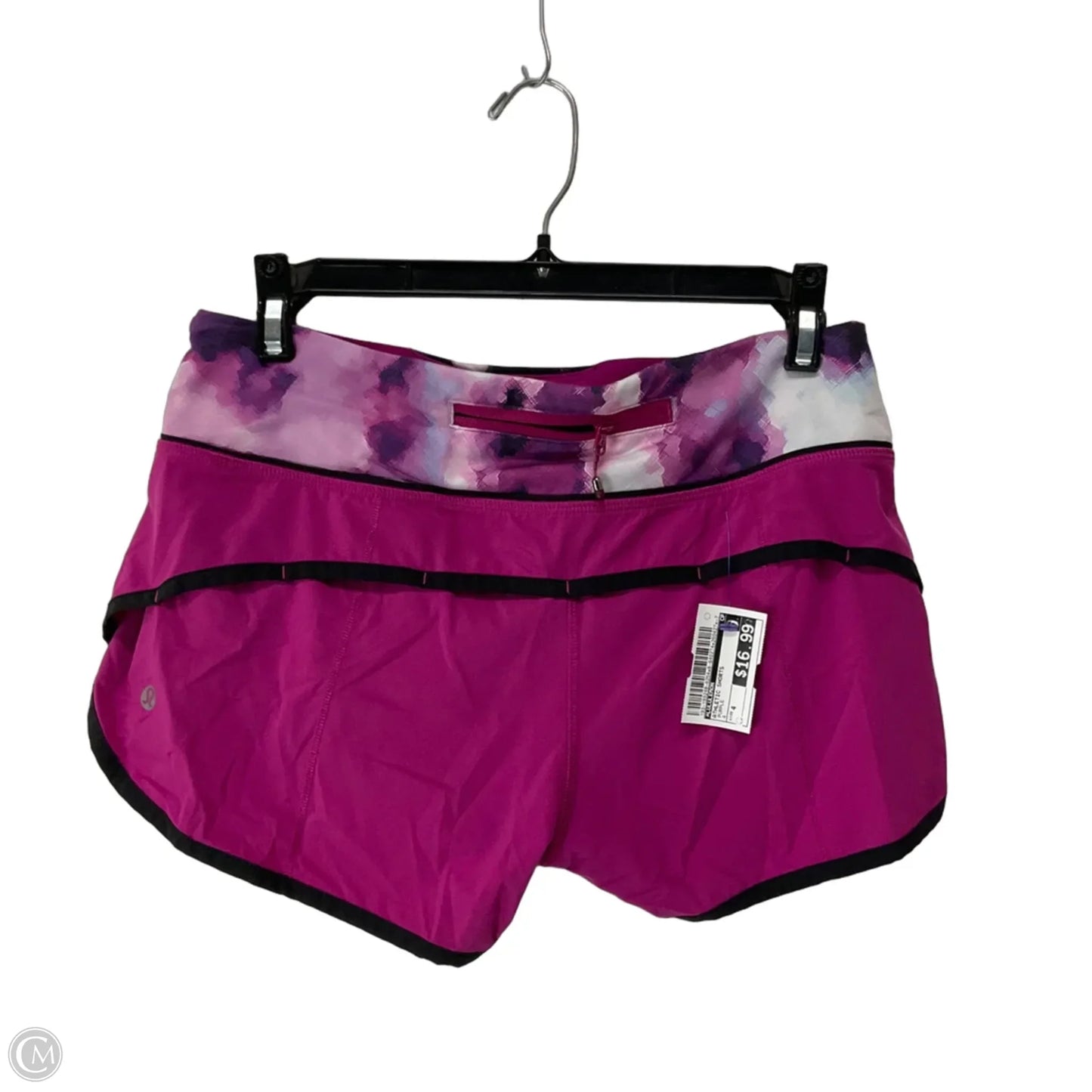 Athletic Shorts By Lululemon In Purple, Size: 4