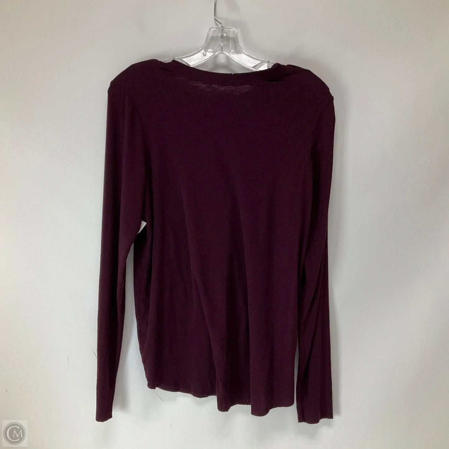 Top Long Sleeve By Aerie In Purple, Size: L
