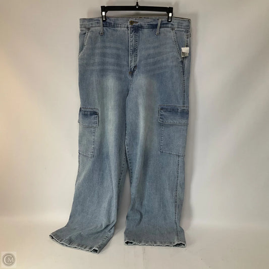 Jeans Wide Leg By Jessica Simpson In Blue Denim, Size: 14