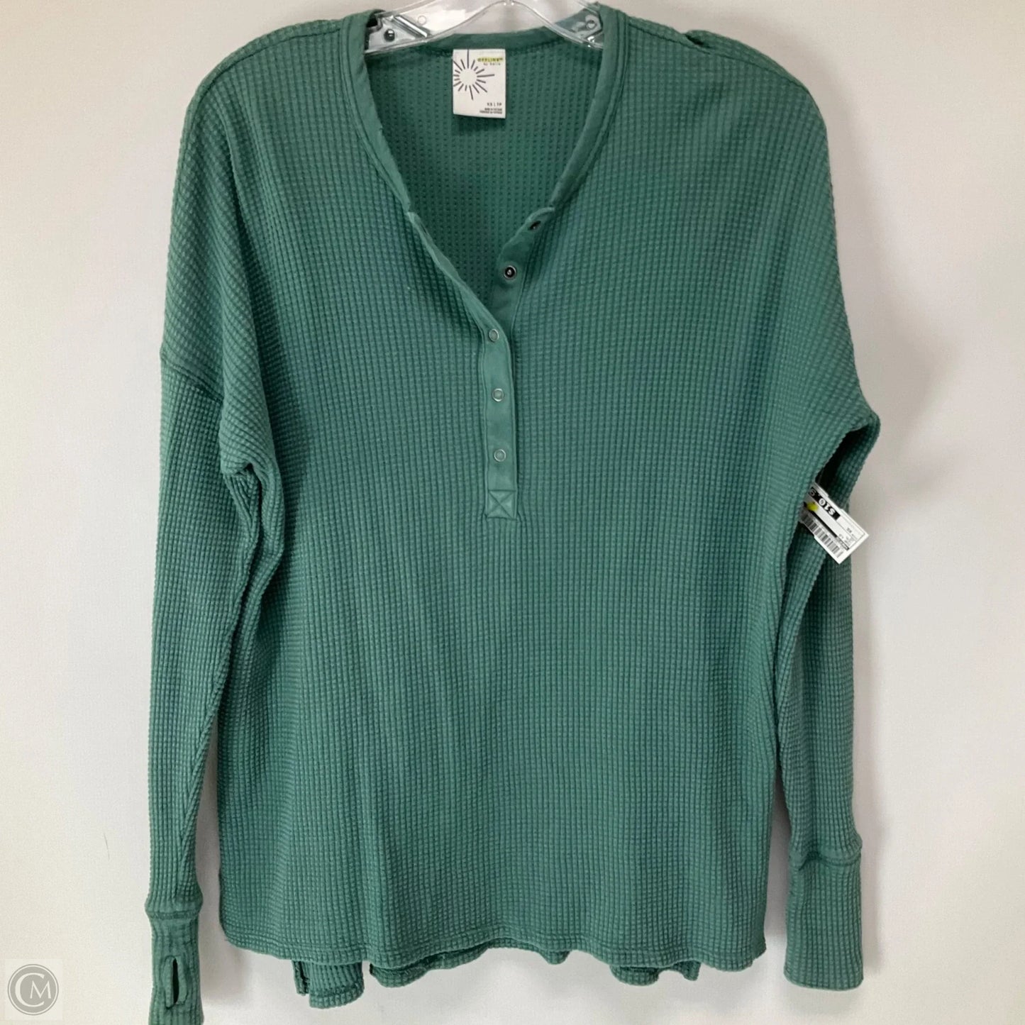 Top Long Sleeve By Aerie In Teal, Size: Xs