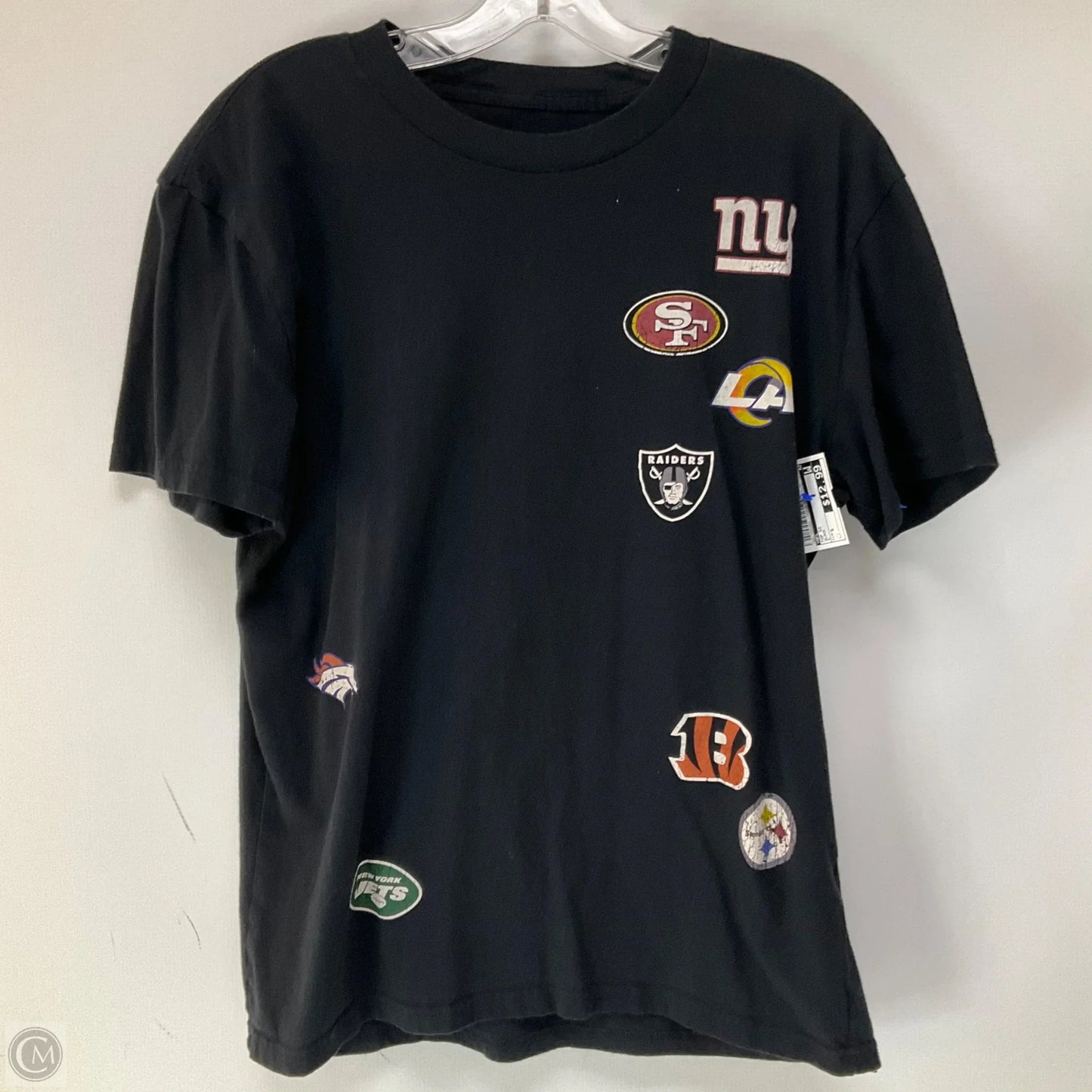Top Short Sleeve By Nfl In Black, Size: S