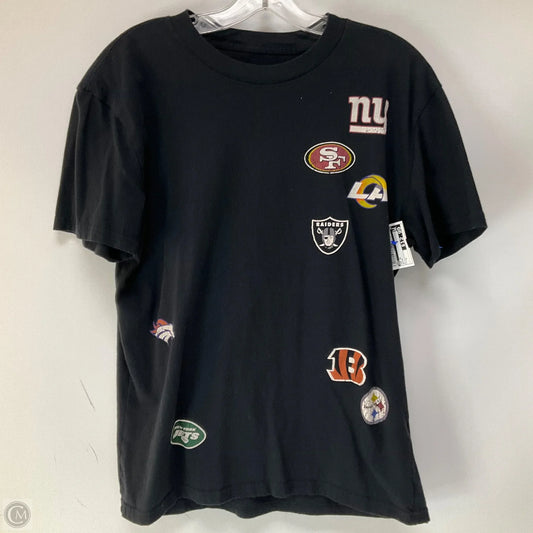 Top Short Sleeve By Nfl In Black, Size: S