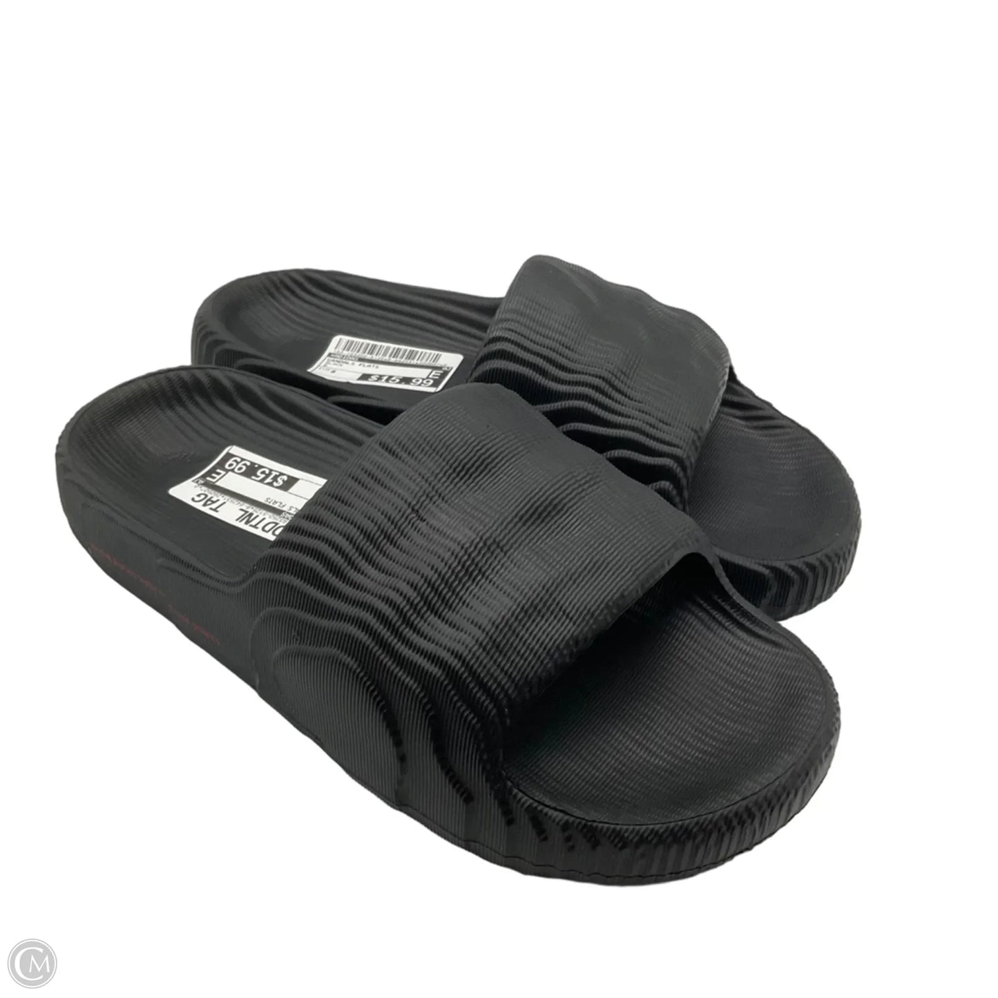 Sandals Flats By Adidas In Black, Size: 8