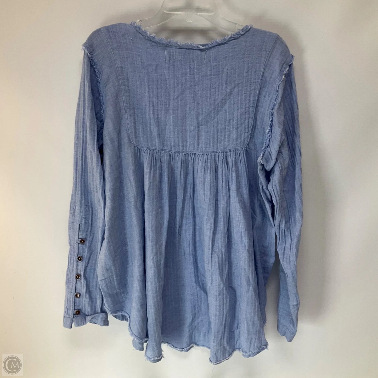 Top Long Sleeve By We The Free In Blue, Size: L
